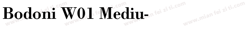 Bodoni W01 Mediu字体转换